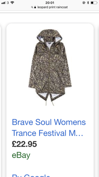 Leopard print mac/raincoat