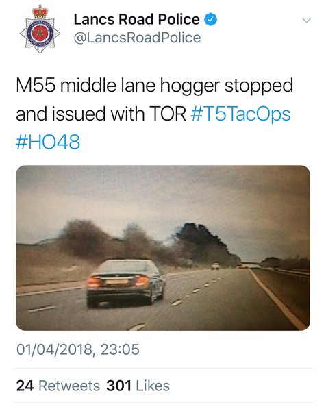 If you see it as your job to control the speed of traffic and you're not in a police car...