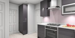 Please help me choose between these kitchen designs