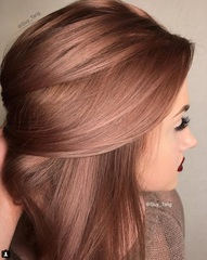 Rose gold hair