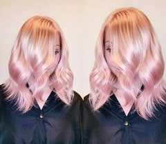 Rose gold hair