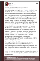 Freedom of Speech - A statement by the Chair of the University's Equality, Diversity and Inclusion Group