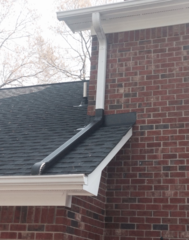 Re-routing Guttering across extension roof