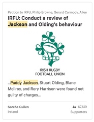 Ulster Rugby trial -continued