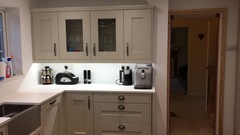 Curved kitchen units