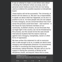 Freedom of Speech - A statement by the Chair of the University's Equality, Diversity and Inclusion Group