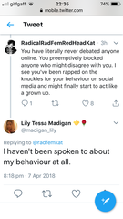 Lily Madigan - Twitter Update
