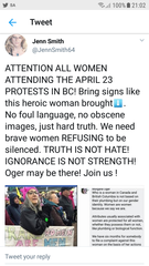 Day of protest in Canada