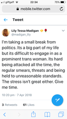 Lily Madigan - Twitter Update