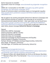 Women's Place meeting,  Oxford - 25th April