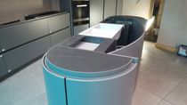 Curved kitchen units