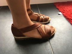 How much space at front of sandals?
