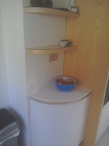 Curved kitchen units