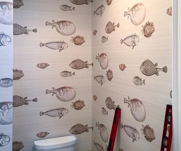 To use this wallpaper in downstairs loo