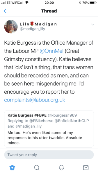 LM trying to get a labour worker (not politician) fired