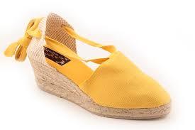 Mid height yellow espadrilles