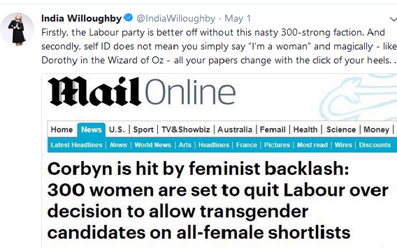 Mumsnet is "like a Nuremberg Rally. It's very scary" India Willoughby