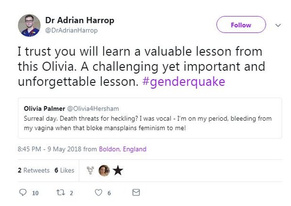 Dr Adrian Harrop, who the funk does he think he is?