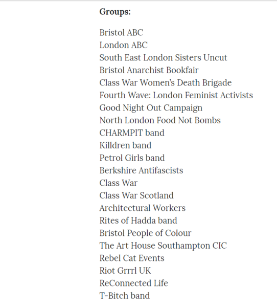 Strong words from feminists unhappy with trans exclusionary ideology..