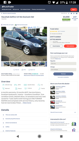 To ask for your opinion on this cars