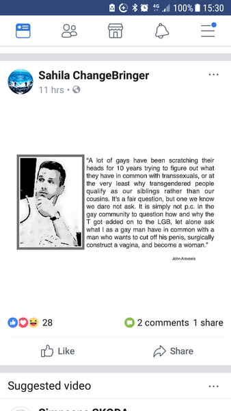 Lesbian gets banned from LGBTQ+ messaged board for trying to talk about the lesbophobia in trans activism