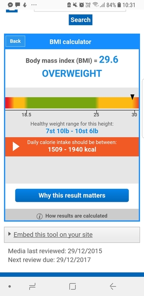 I'm no longer obese