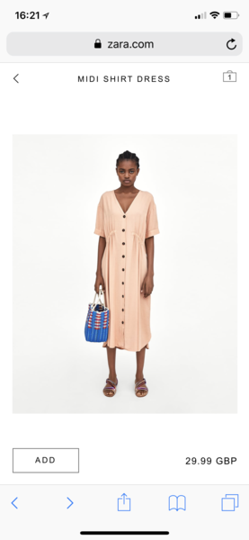 Long shot I know, but worth a try - Zara dress