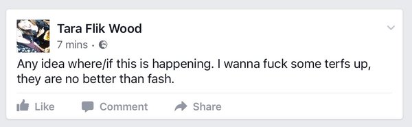 Strong words from feminists unhappy with trans exclusionary ideology..