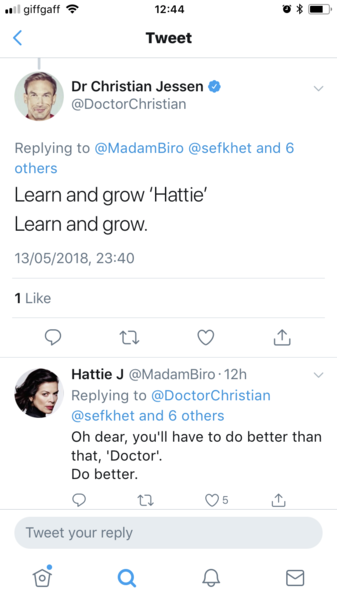 Dr Adrian Harrop - Dr Misogyny is pursuing another woman.