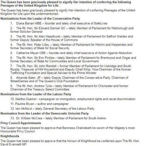 Westministenders: Stalling for Time