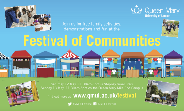 Free family-friendly sciencey fun in Stepney Green (12-13 May 2018)