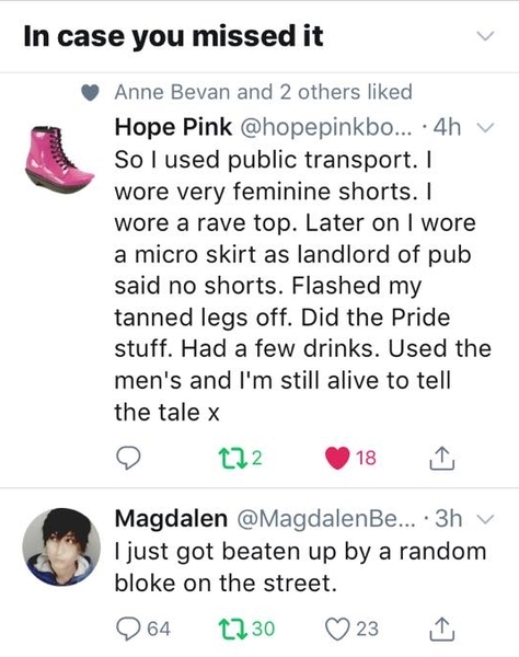 Magdalen Berns has been beaten up!