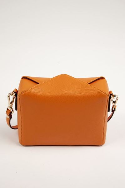 Orange cross body bag