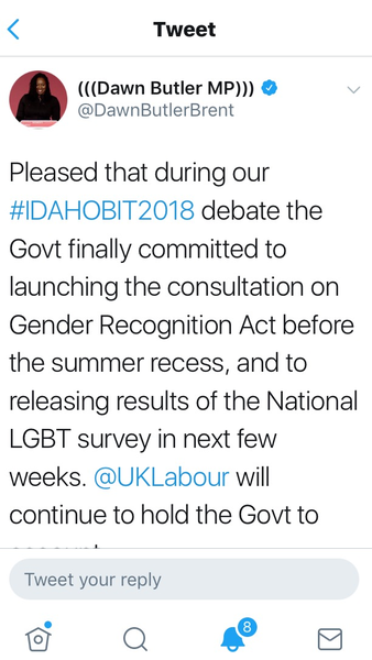 Consultation on Self ID to progress