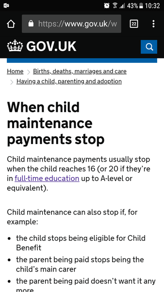 To think DH should stop paying child maintenance to his ex wife?