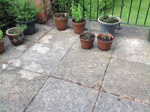 .... to object to people pressure washing garden paving?