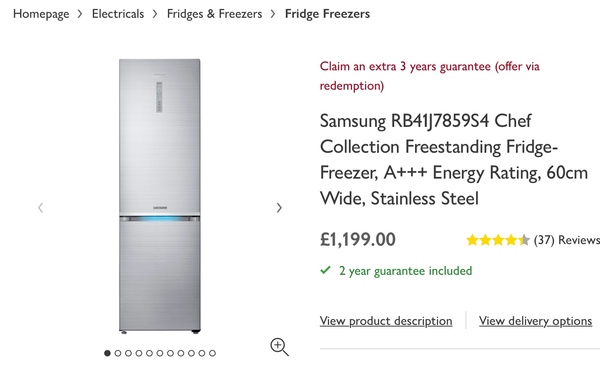Will a freestanding fridge freezer look silly in our brand new kitchen?