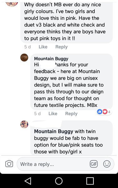 The fear of dressing babies in the "wrong colour"