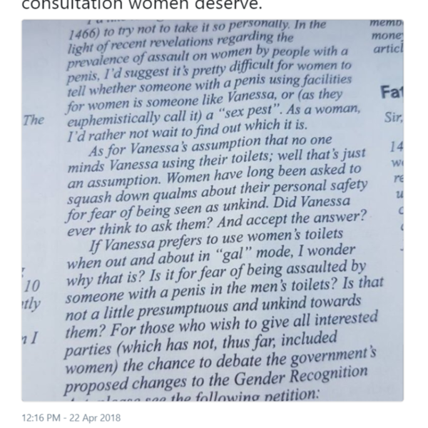 "Nobody asked women"