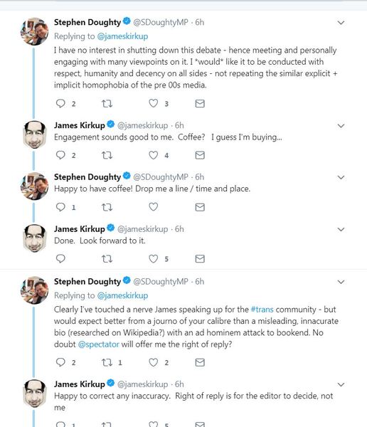 James Kirkup article, "Why are some MPs trying to shut down the transgender debate?"