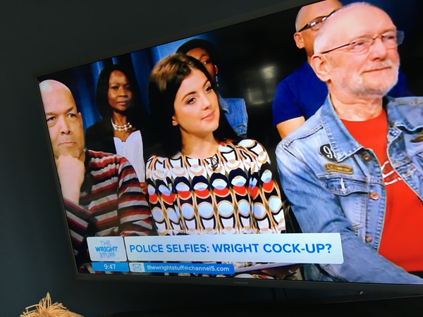 Dress worn by female presenter on The Wright Stuff today