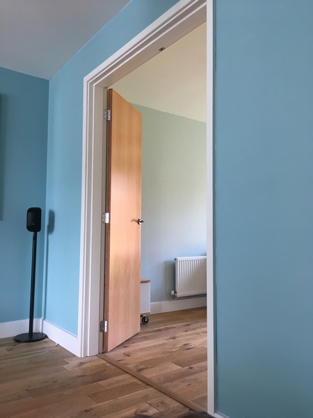 Does anyone have doors which are a different colour to the arch/skirting