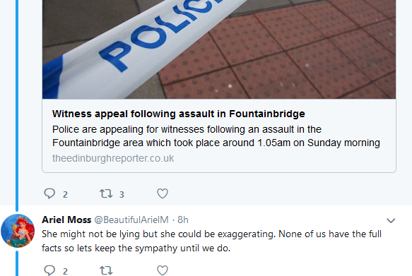Magdalen Berns has been beaten up!