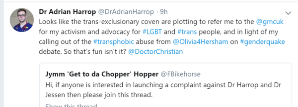Dr Adrian Harrop, who the funk does he think he is?