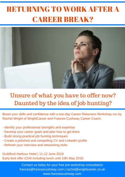 Returning to work after a break?