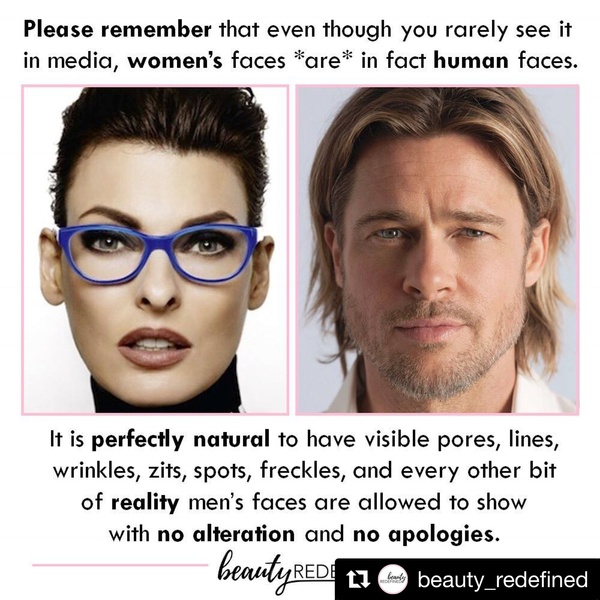 To celebrate NOT wearing makeup