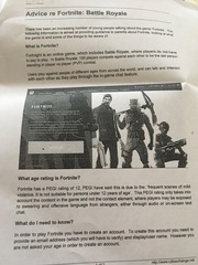 Information/Advice re Fortnite Battle Royal