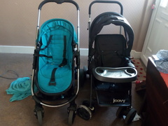 To ask which sit and stand pram you like?