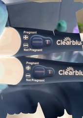 Clear blue faint positive digital negative