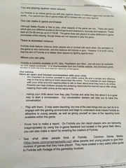 Information/Advice re Fortnite Battle Royal